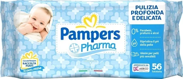PAMPERS Pampers Pharma vochtige doekjes 56 stuks