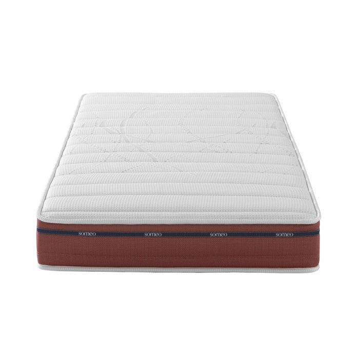 Conjunto de colchón de relajación, 100 % látex, base y patas de TPR, Twilight 500 - SOMEO 70x190 - Madera oscura - 7 años de garantía - Someo