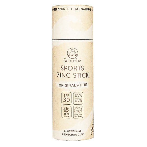 Suntribe All Natural Zinc -aurinkosuojapuikko, alkuperäinen valkoinen, SPF 30, 30