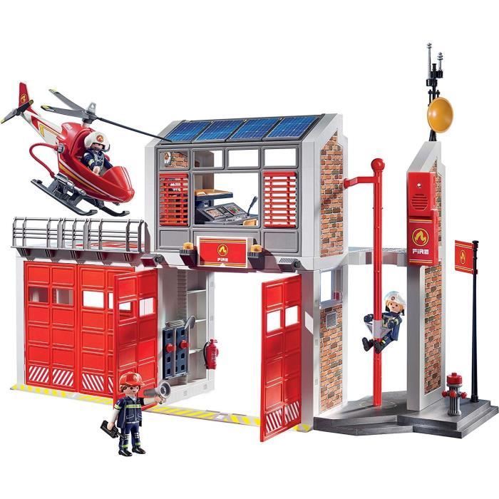 PLAYMOBIL 9462 Brandweerkazerne met helikopter, Stadsactie, Unisex, Voor kinderen vanaf 4 jaar
