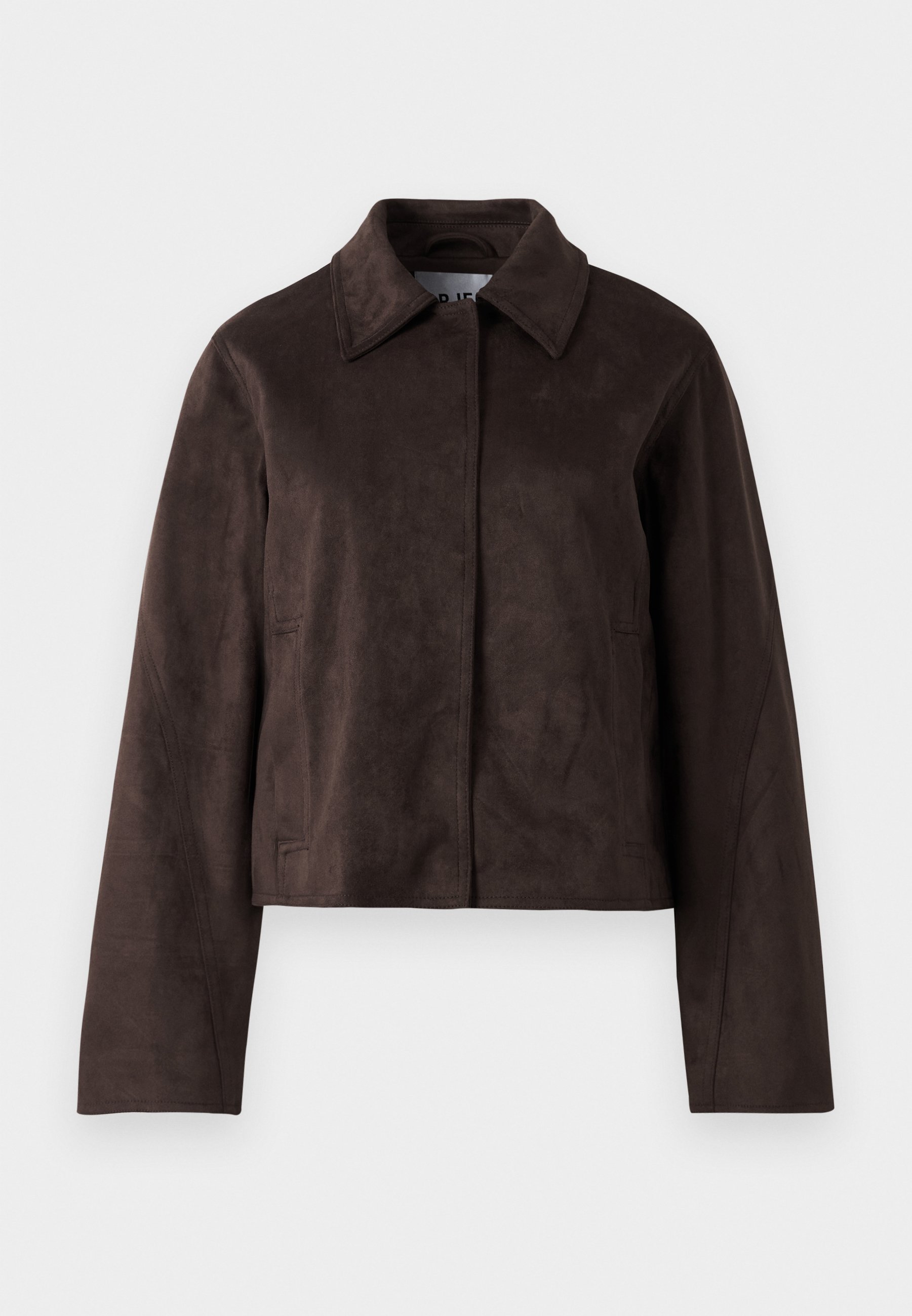 Giacca Object OBJALLIE - Giacca in ecopelle - marrone foca