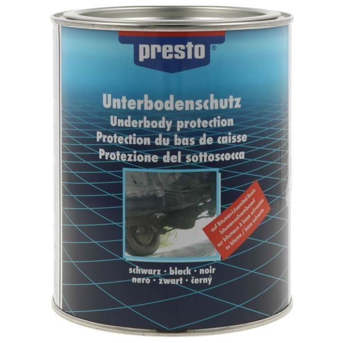 Proteção inferior da carroceria - PRESTO - 1300g - Betume - Resistente ao calor - Anticorrosivo