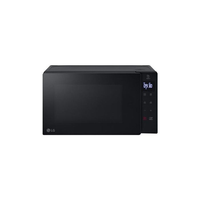 Horno microondas LG MS2032GAS de 700 W con una sola función, color negro.
