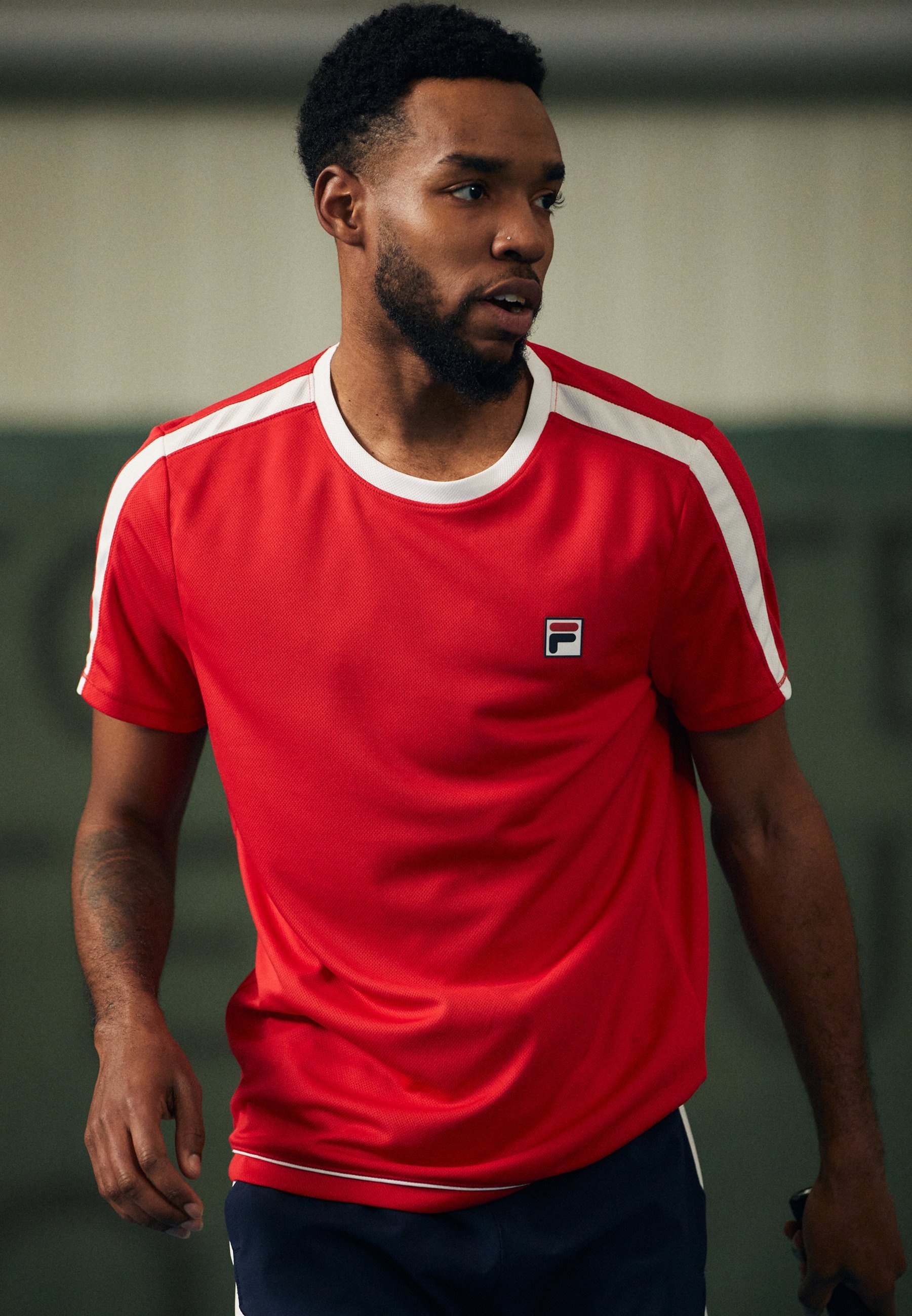 Fila ELIAS - Sport T-shirt - rood/wit