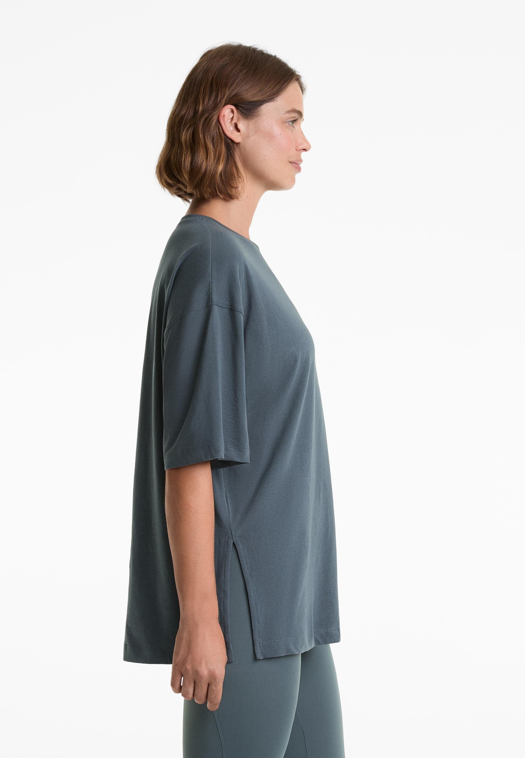 OYSHO T-shirt met korte mouwen - Basic T-shirt - roségoudkleurig