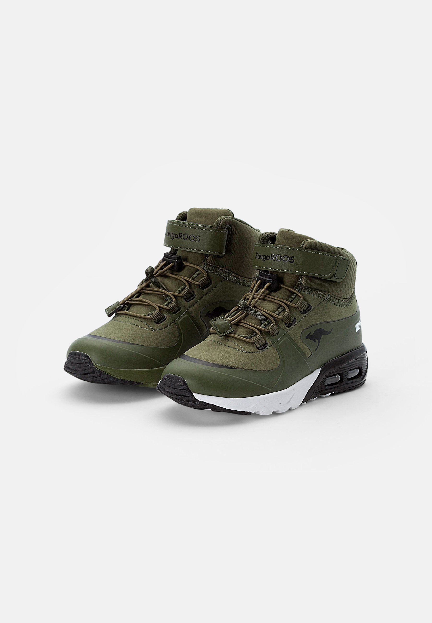 KangaROOS HYDRO UNISEX - Trampki wysokie - oliwkowy/czarny