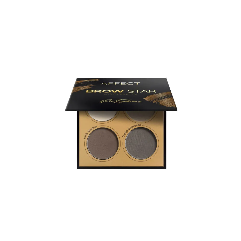 Affect Brow Star Mini paleta cieni prasowanych do brwi