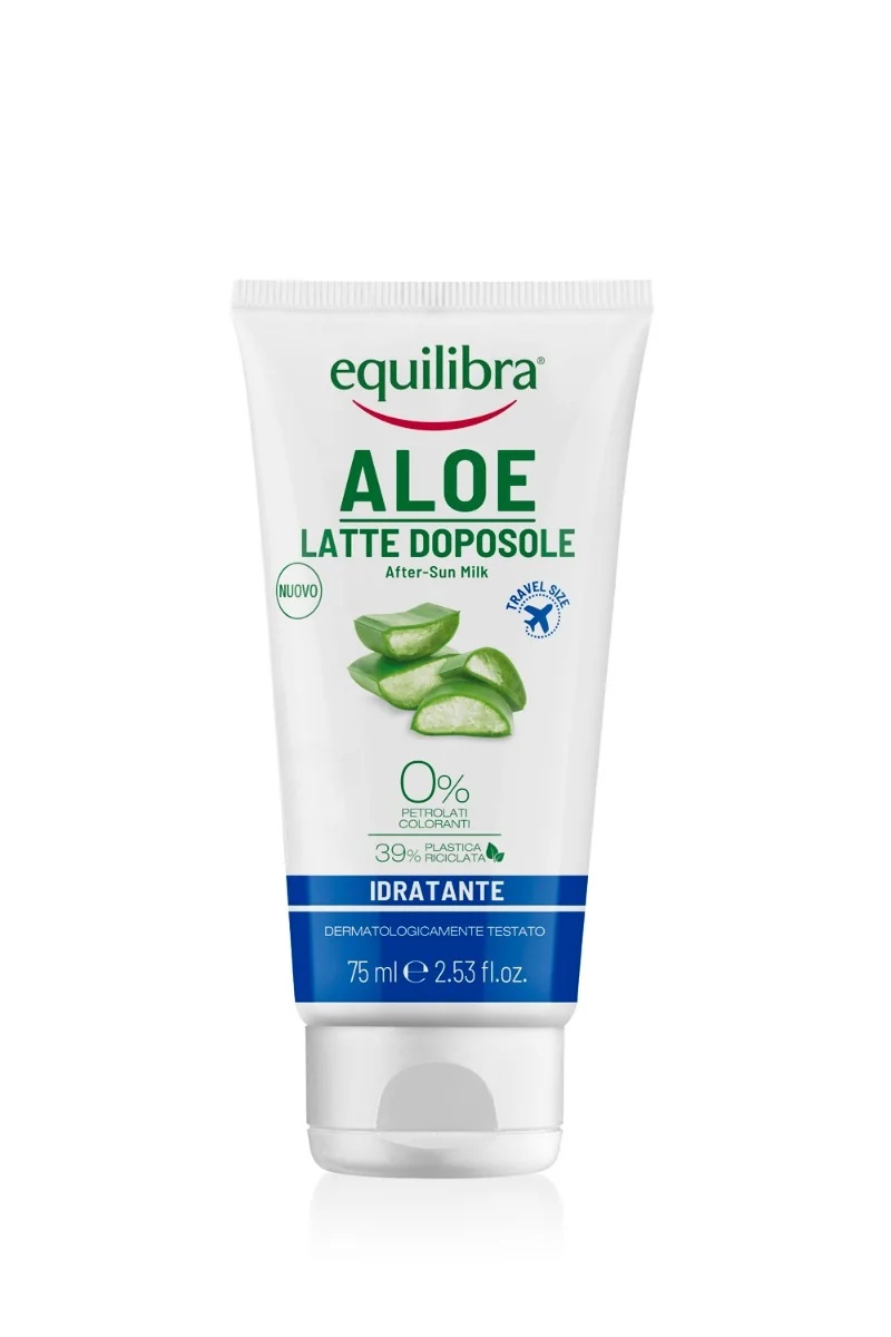 Equilibra Equilibra Aloë After Sun Melk Mini Formaat 75 ml Hydrateert en voedt