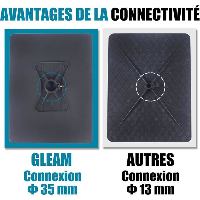 Potente soporte para proyector, plataforma grande de 39 cm (largo) x 29 cm (ancho), altura ajustable de 60 cm a 100 cm, para portátiles.
