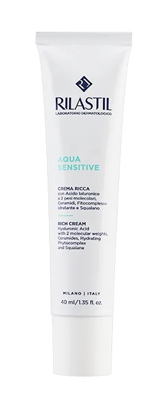 Rilastil Aqua Sensitive Rich Cream 40 ml Hydraterende behandeling