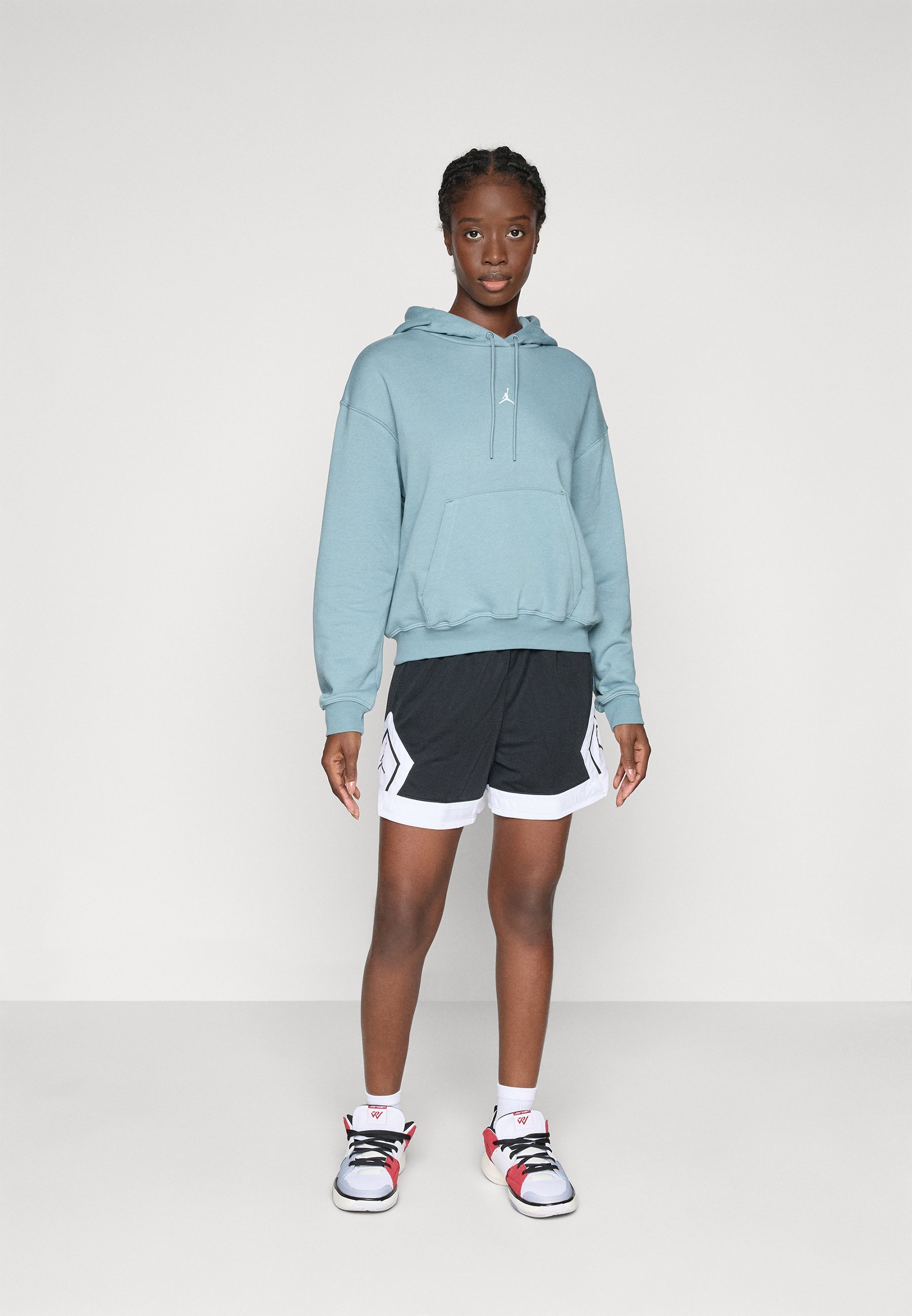 Jordan HOODIE - Hoodie - aviatorgrijs/lichtzilverkleurig