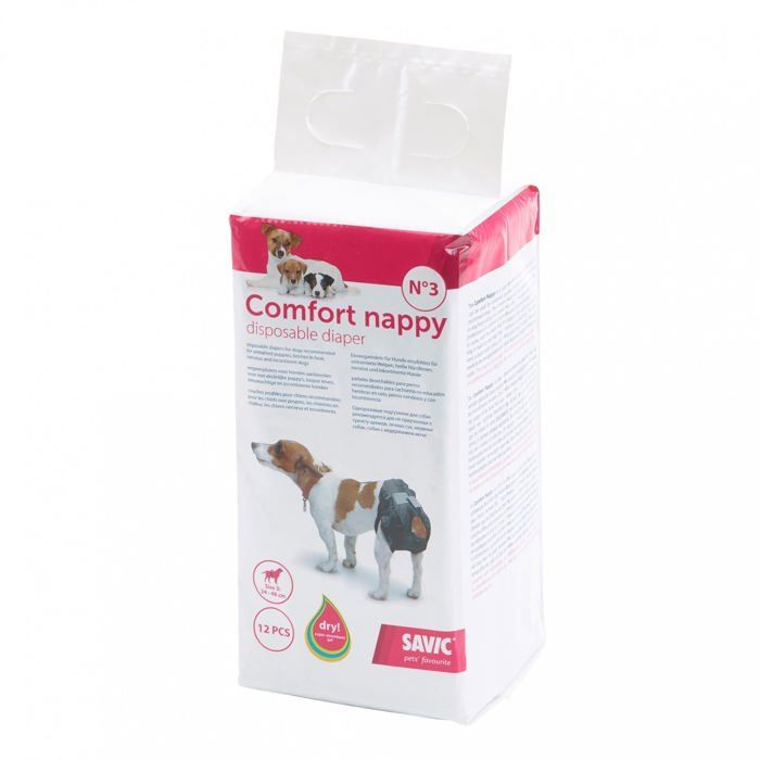 Couches Pour Chien Comfort Nappy Taille 2