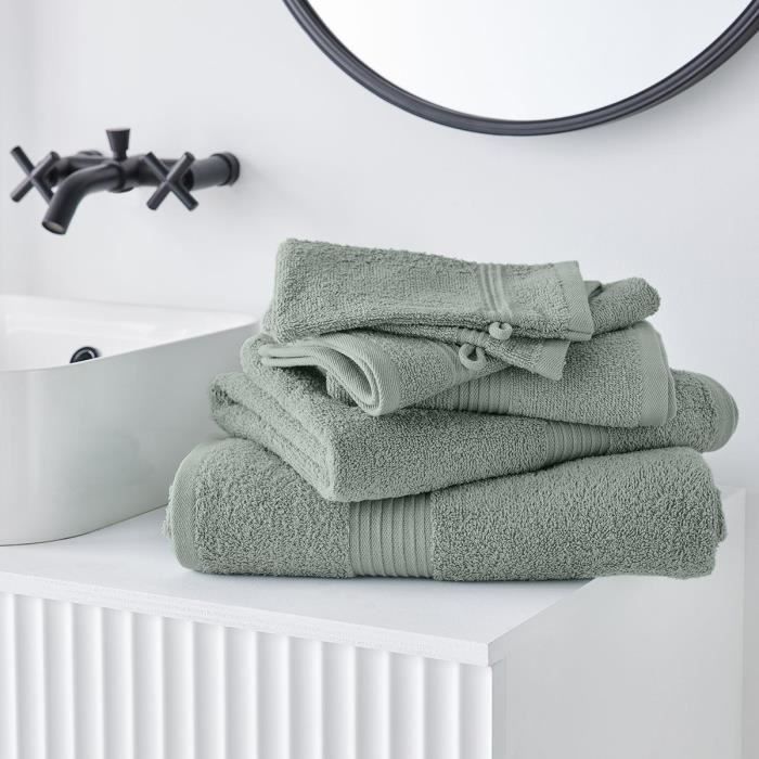 Toalla de baño maxi TODAY 90x150 cm 100% algodón - Celadón