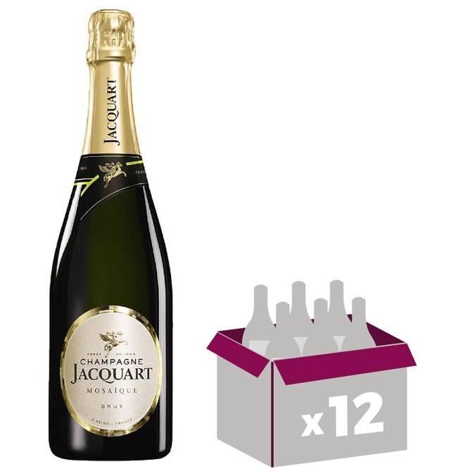 Set van 12 - Jacquart Brut Mosaïque - 75 cl