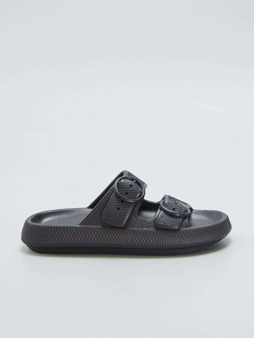 Mules com fivelas - PRETO