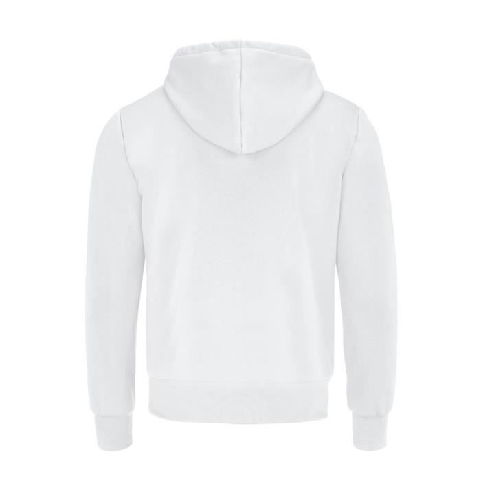 Felpa con cappuccio Errea Jonas Junior - Bianca - Multisport - Bambino - Ragazzo - 100% Poliestere