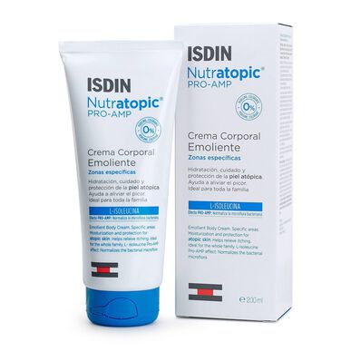 Crema corporal emoliente Isdin Nutratopic Pro-AMP 200 ml