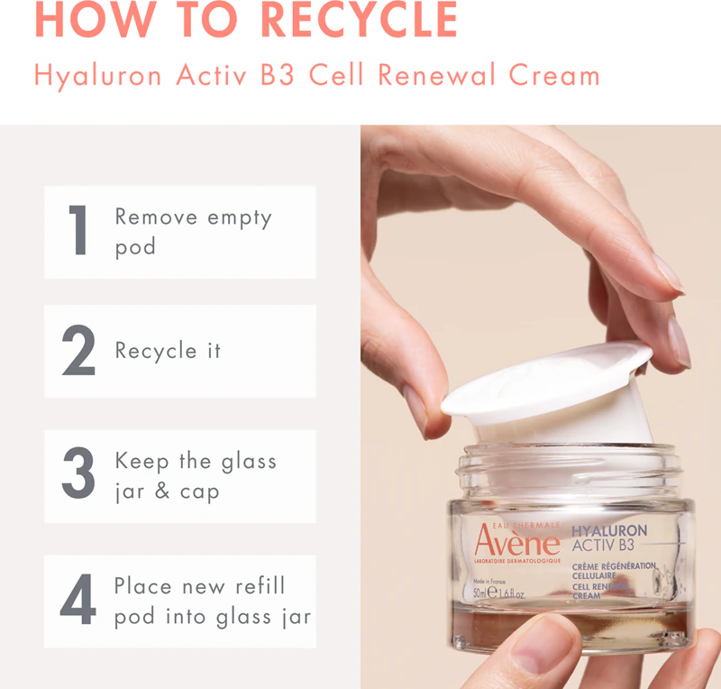 Avène Hyaluron Activ B3 Cell Renewal Cream, een huidcelvernieuwende crème.