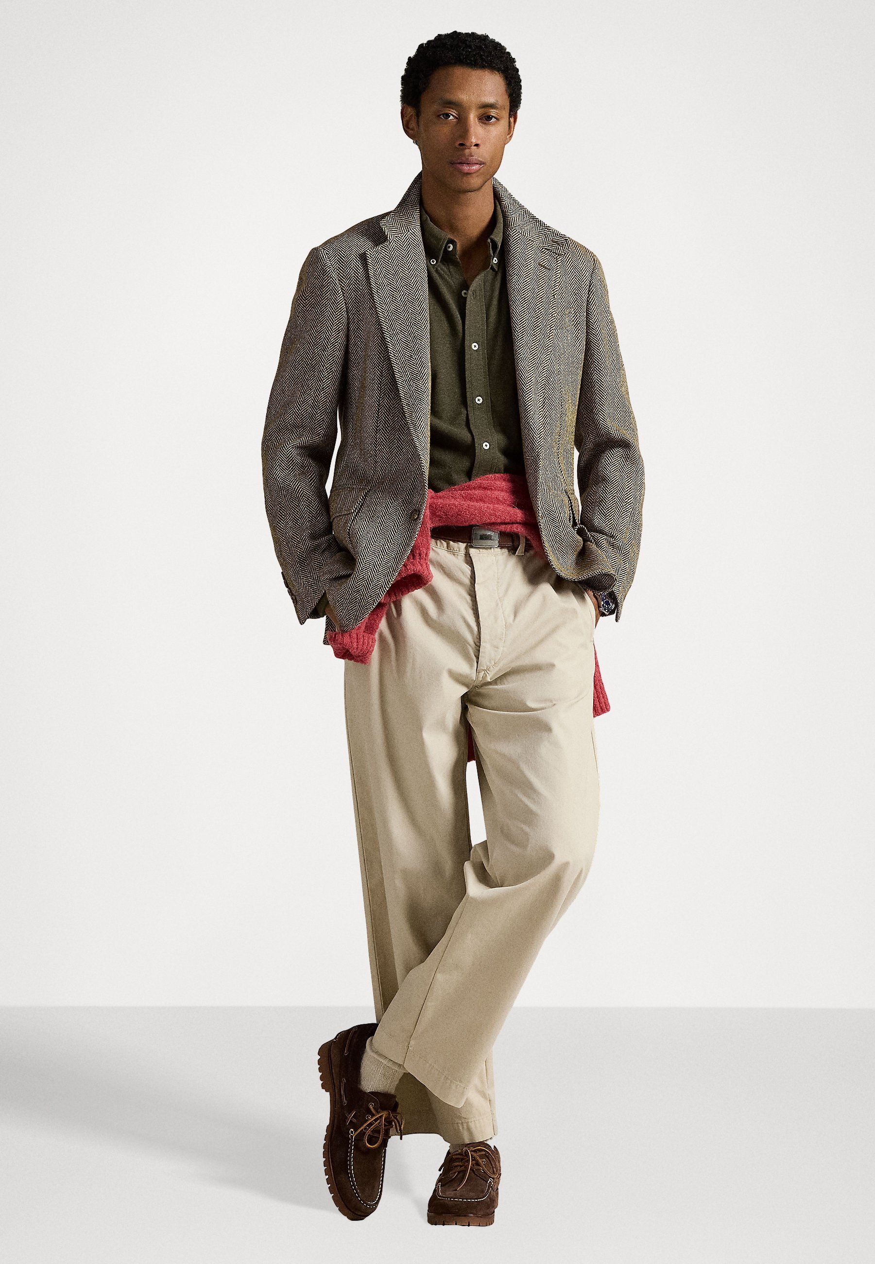 Polo Ralph Lauren Featherweight Mesh Shirt - Shirt - Wilson Olive Heather