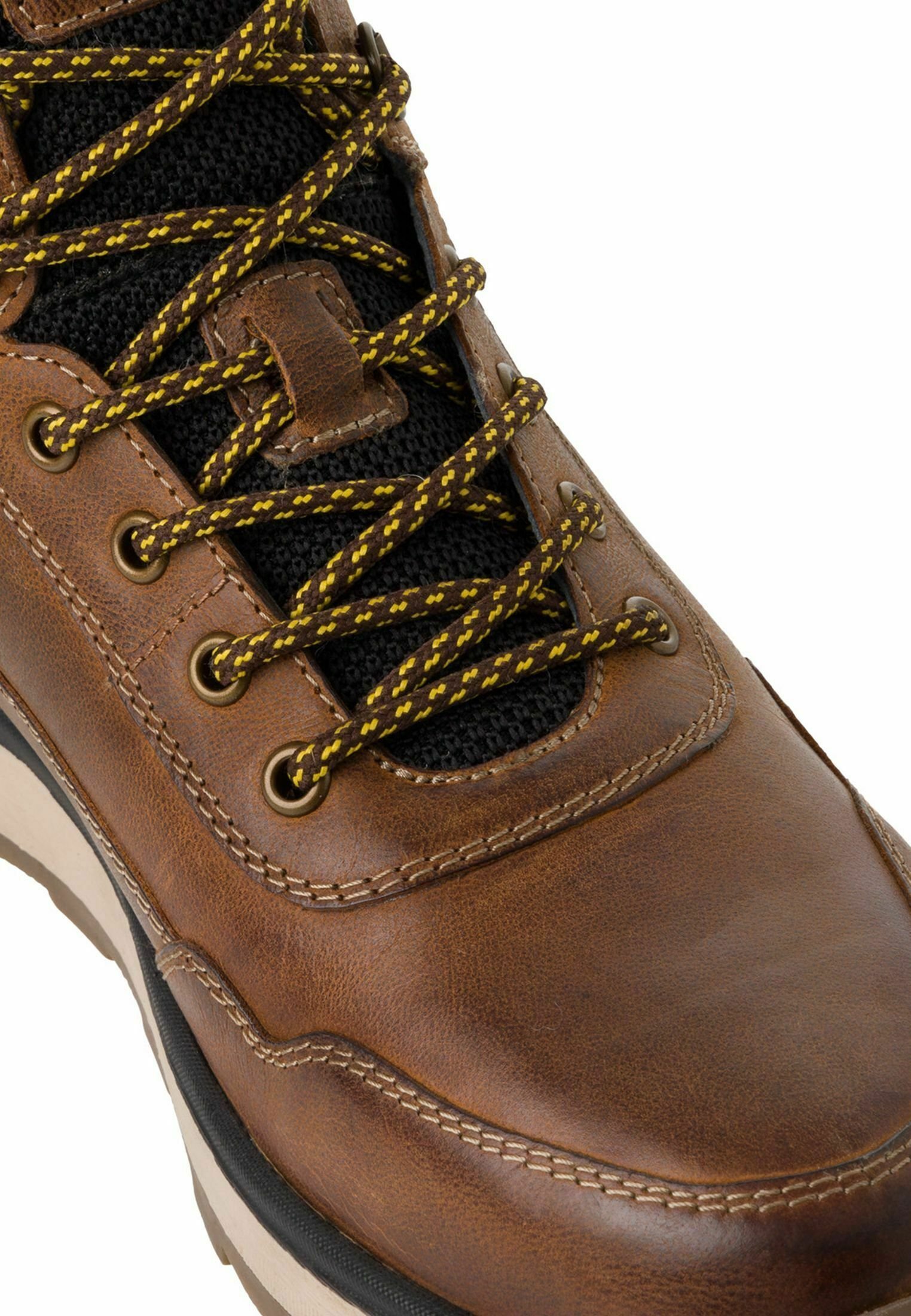 s.Oliver Schnürstiefeletten - Cognac