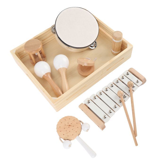 Vvikizy Instrumento musical infantil de madera, juguete de actividades para niños.