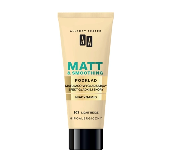 AA Matt&Smoothing matująco-wygładzający podkład do twarzy 103 Light Beige 30 ml