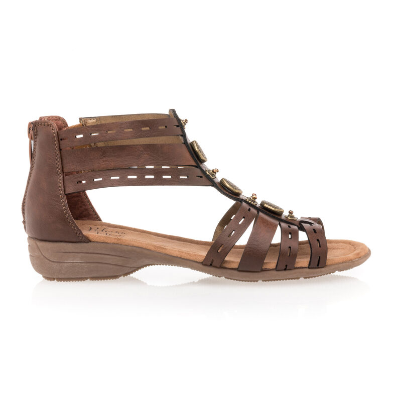 Brune sandaler / sko med åpen tå til dame