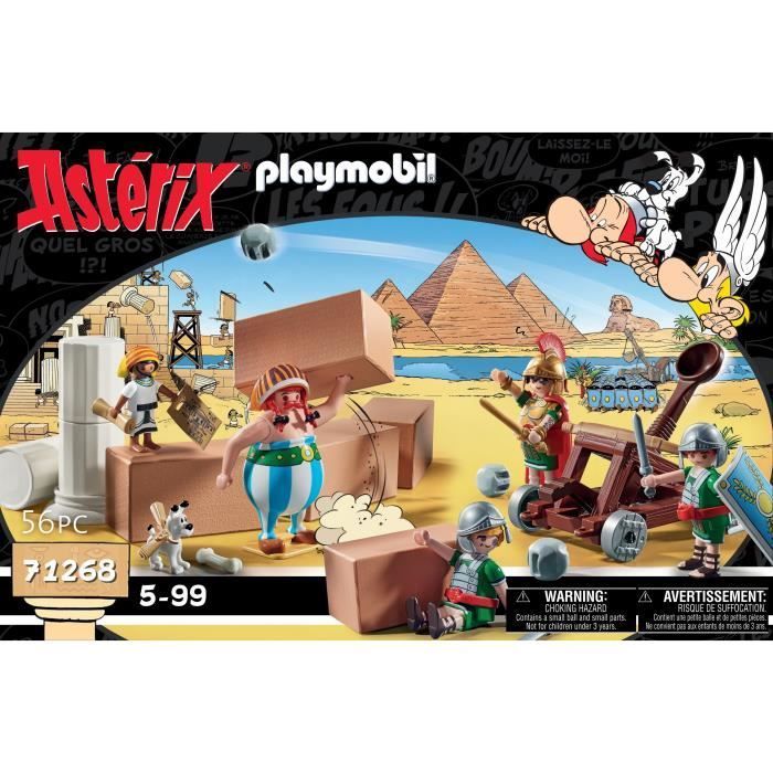 PLAYMOBIL 71268 Numerobis e a Batalha do Palácio, Cerco dos Romanos, 56 peças, Asterix