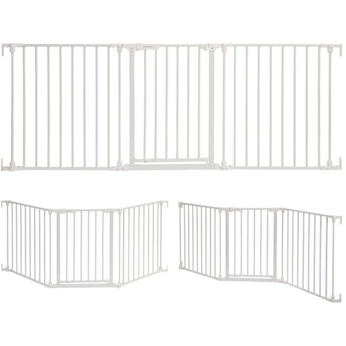 Child safety gate - Discovery 3 - DREAMBABY - 74.5 cm to 1.95 m - White