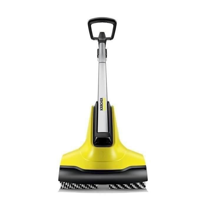 Limpiador de patios inalámbrico Karcher PCL 3-18 con batería de 18 V/2,5 Ah y cepillo giratorio.