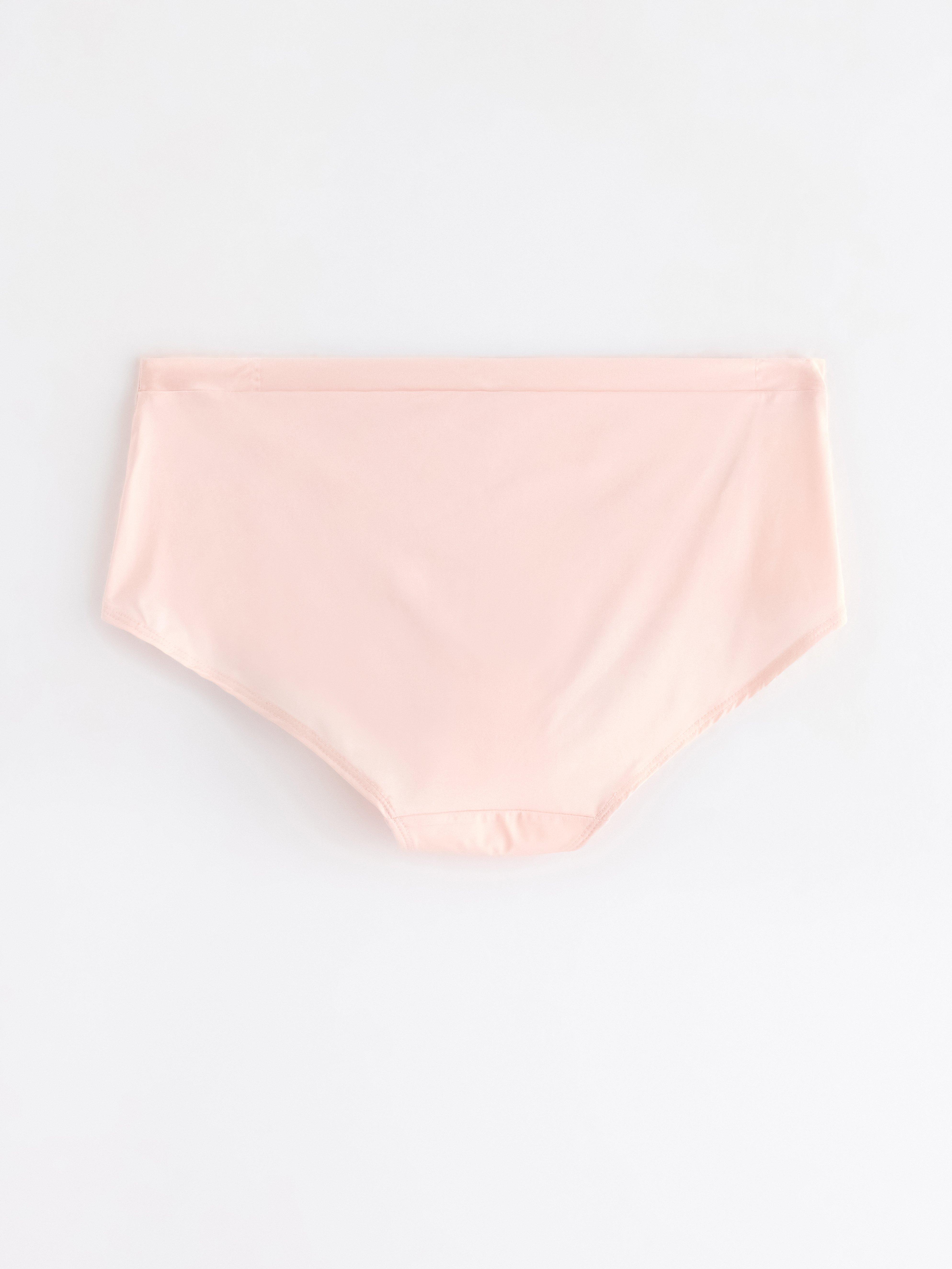 Truser med normal høy midje, lang rosa