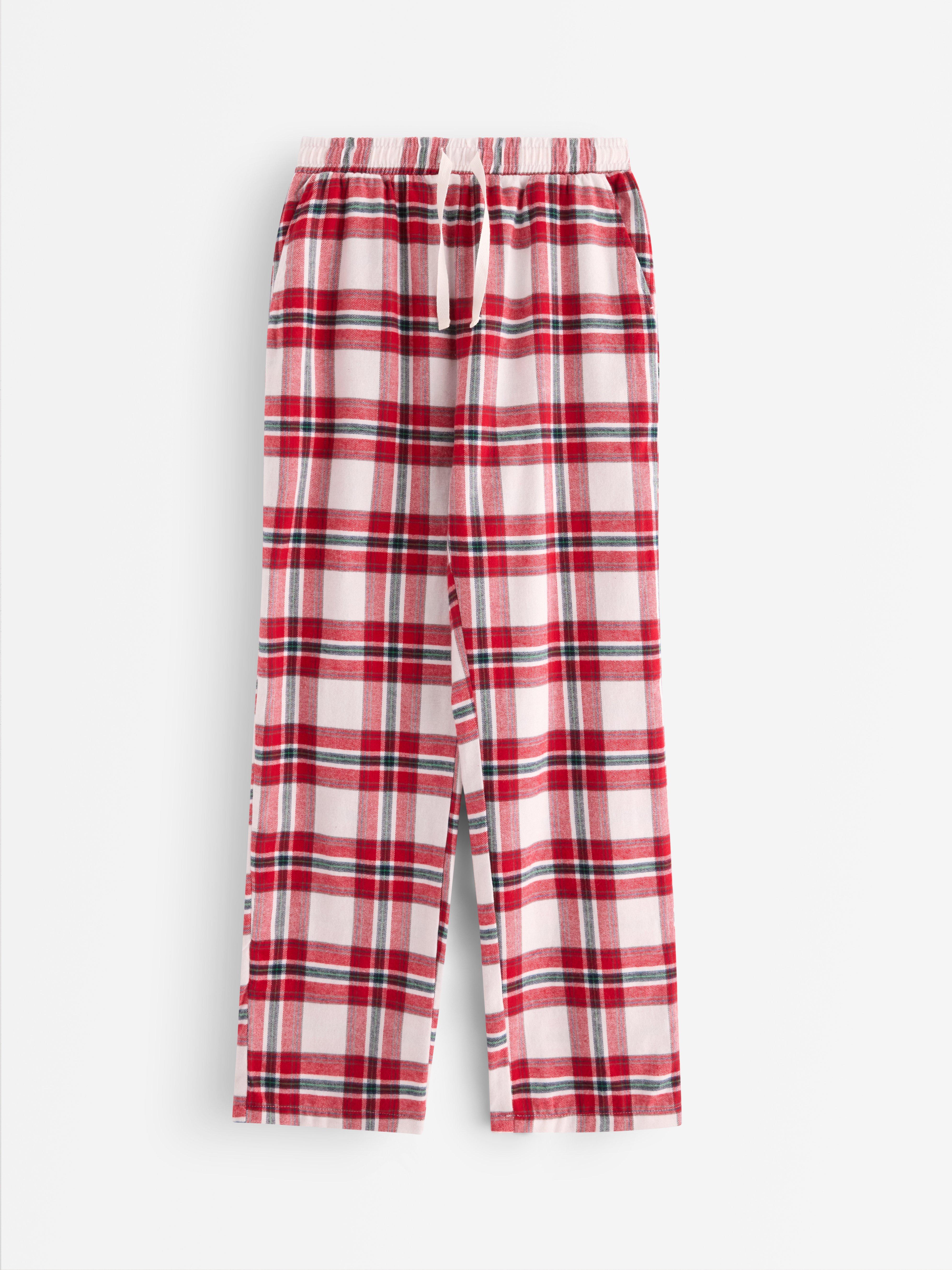 Pijamale din flanel roșu