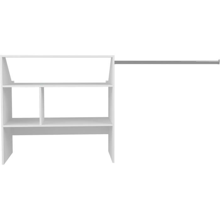 ARTIC attic wardrobe kit - white - 1 wardrobe - W197 x D50 x H94 cm - Made in France