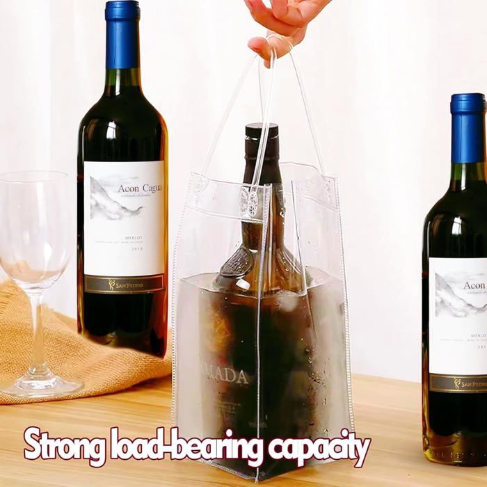 Borsa termica 3 in 1 per bottiglie di vino, portatile e pieghevole, borsa termica isolante per bottiglie, refrigeratore