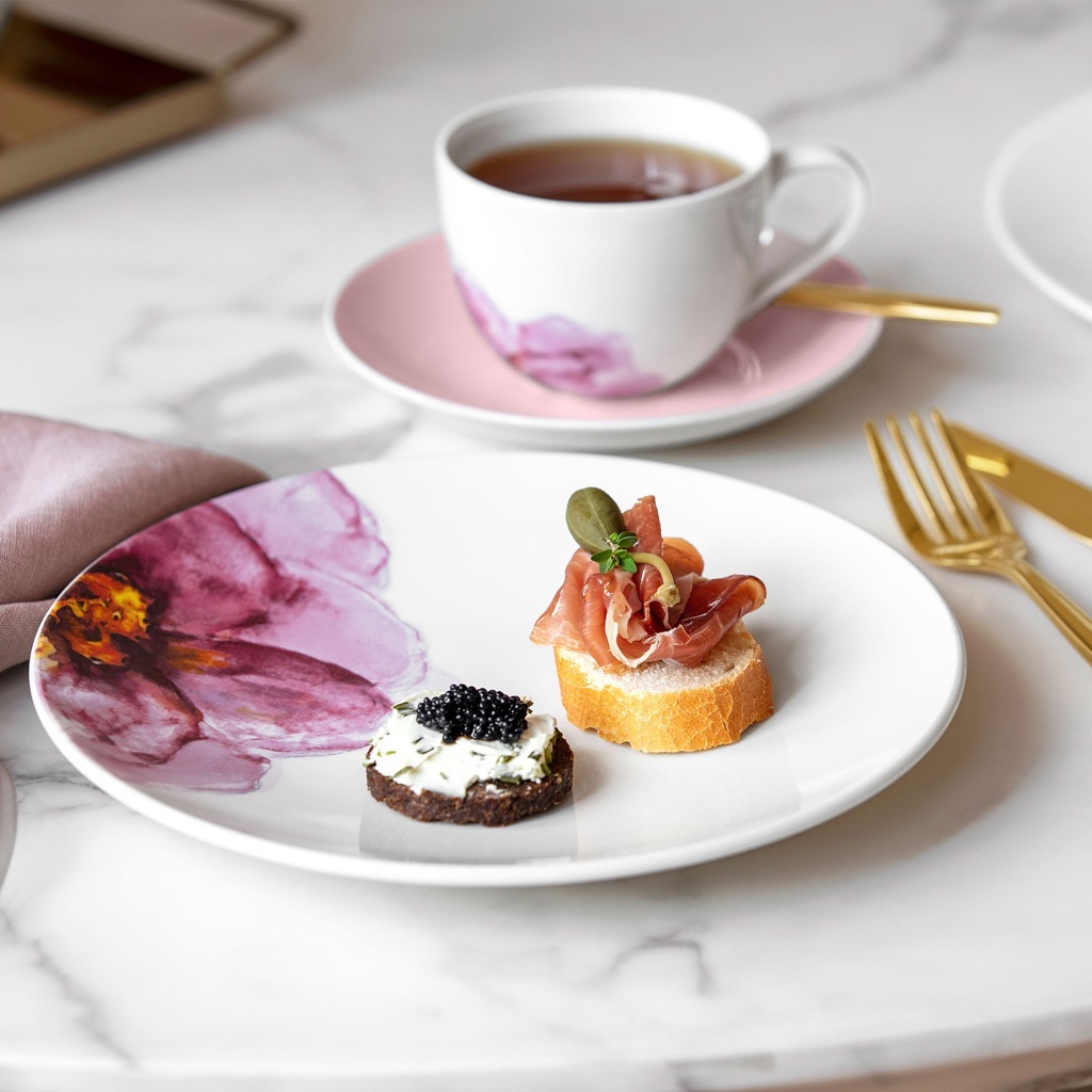 Villeroy & Boch kafijas krūzes apakštase/tējas krūze “Pink Rose Garden” – 1 gab.