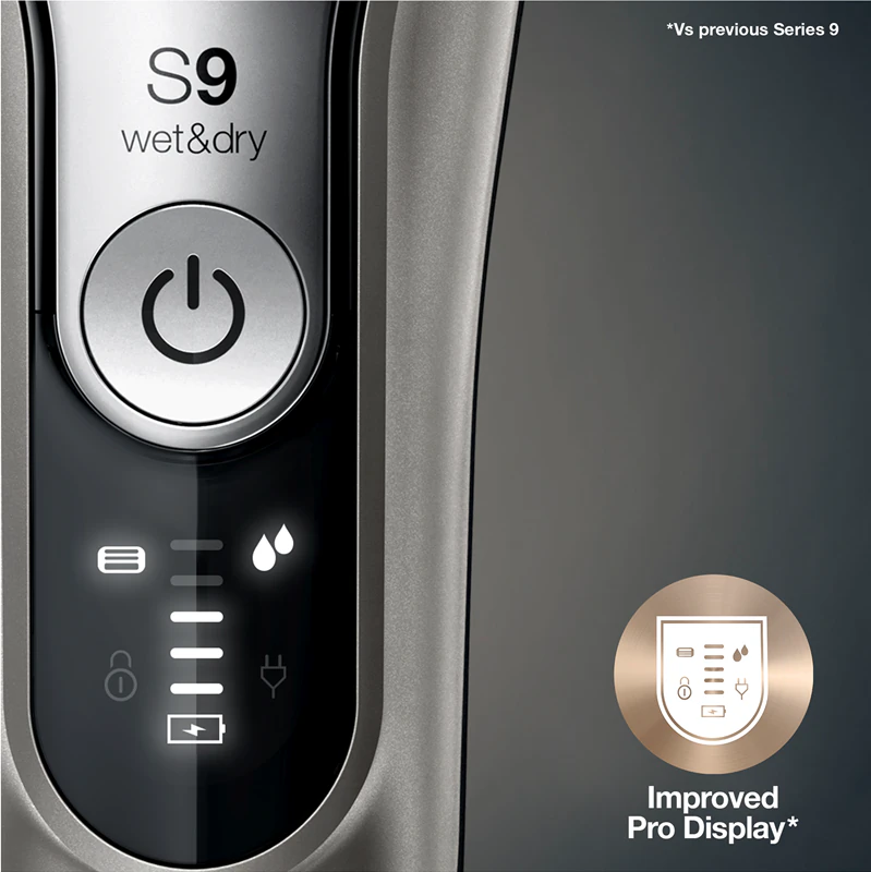 Braun Series 9 9325s Graphite s nabíjacím stojanom, stojánkový holiaci strojček