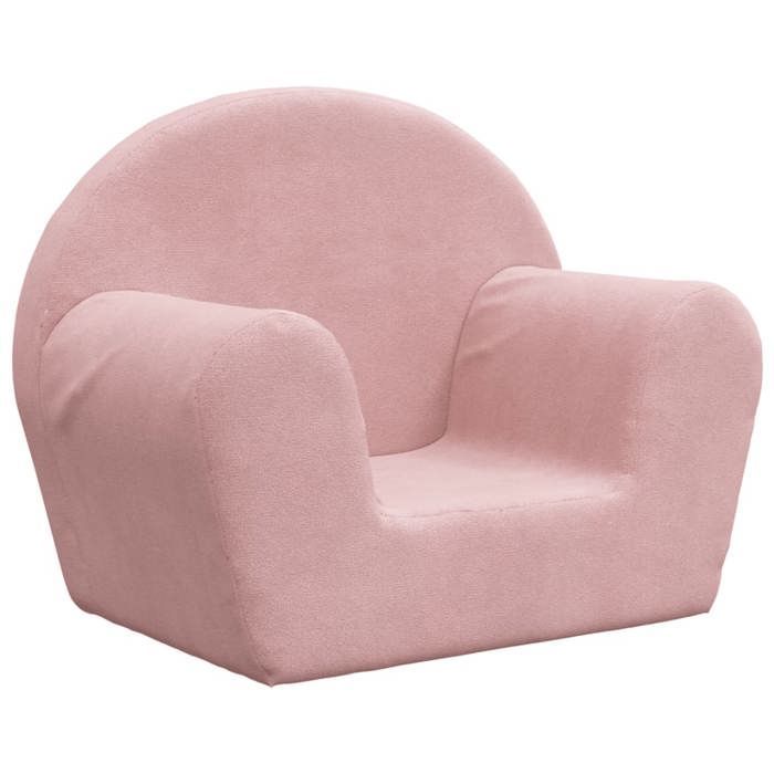 Sofá infantil vidaXL, mini sofá com capa removível, sofá para criança, móveis para quarto infantil, rosa 356985