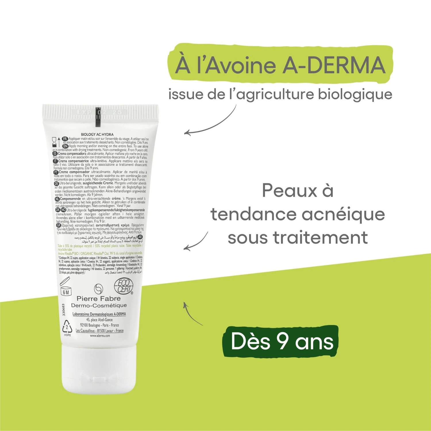 A-DERMA Crème compensatrice ultra-apaisante