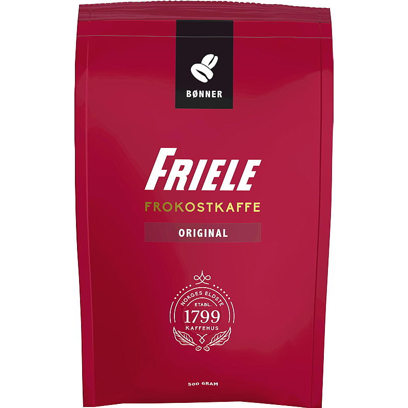 Friele Kokonaiset pavut Friele 500 g, aamiaiskahvi