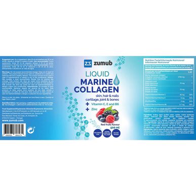 Zumub tekutý mořský kolagen s červenými plody 500 ml 500 ml