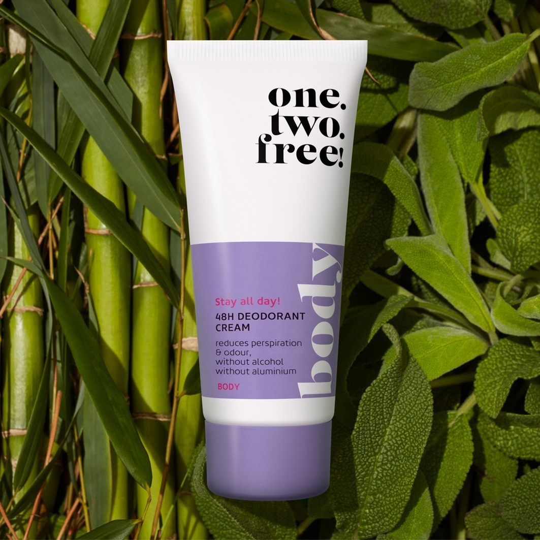 one.two.free! Deodorant 48H Deodorant Cream - 60 ml