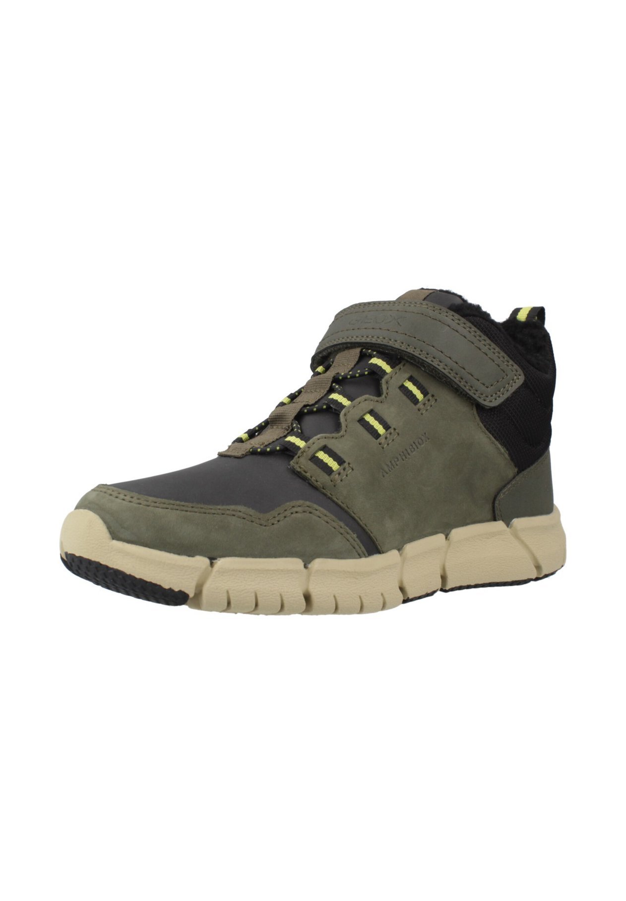 Geox FLEXYPER - Winterlaarzen - militair/zwart