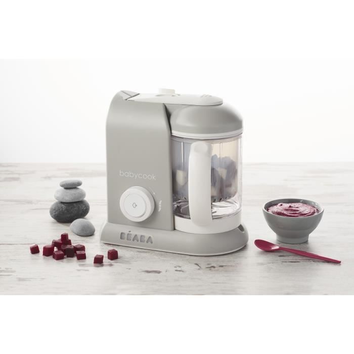 Processador de alimentos para bebês - BEABA - Babycook® Solo - 1100 ml - Cinza