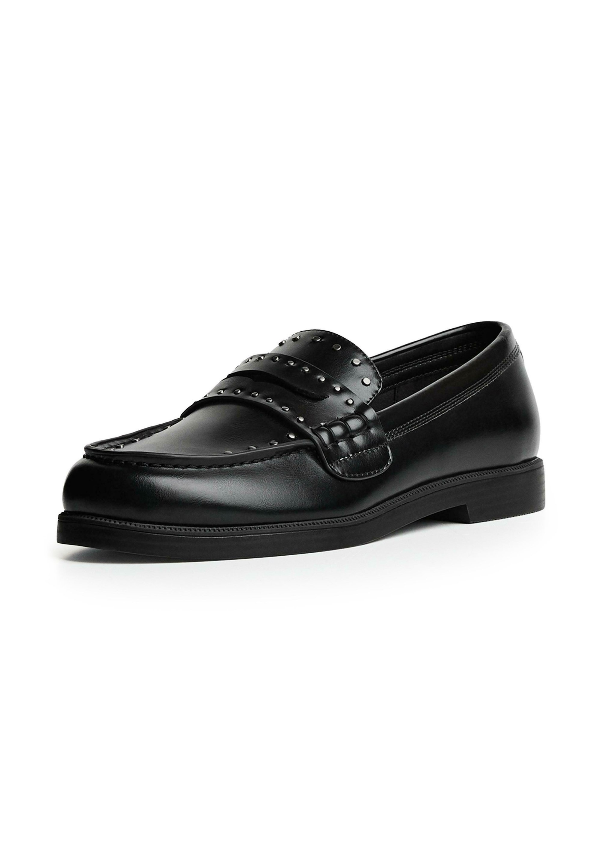 Mocassini Bershka con borchie - Slip-on - neri