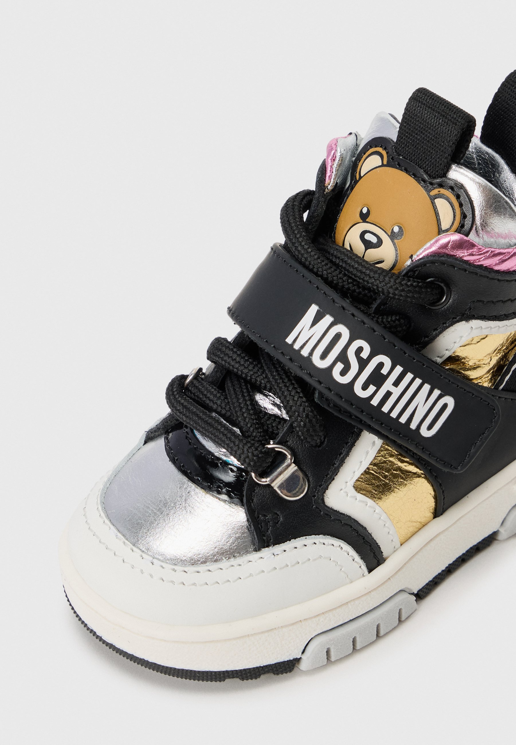 MOSCHINO UNISEX - Visoki športni copati - črna/zlata/bela/srebrna/roza