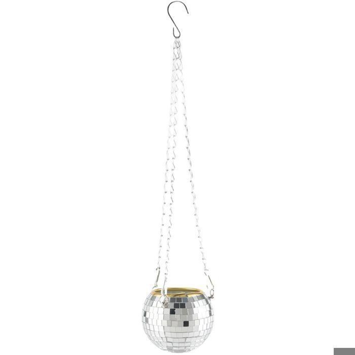 Pots de Jardin JardiniRes Boule Disco Pots de Fleurs en Plein Air Corde Panier Suspendu Mur Chambre Jardin A