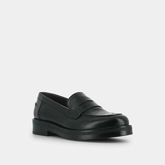 Mocassins  en cuir noir