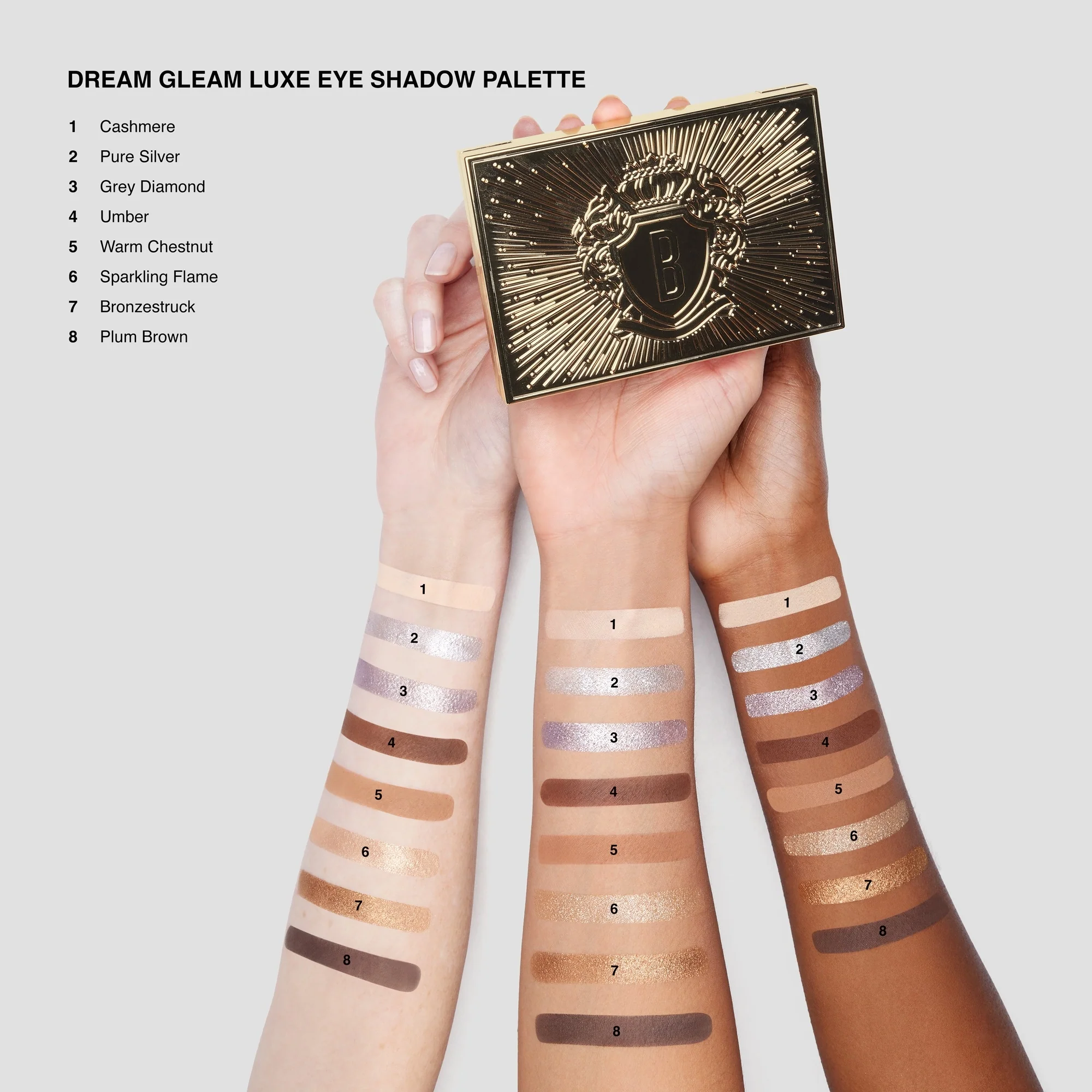 Ombretti Dream Gleam Luxe Eye Shadow Palette - Palette occhi, Ombretto compatto