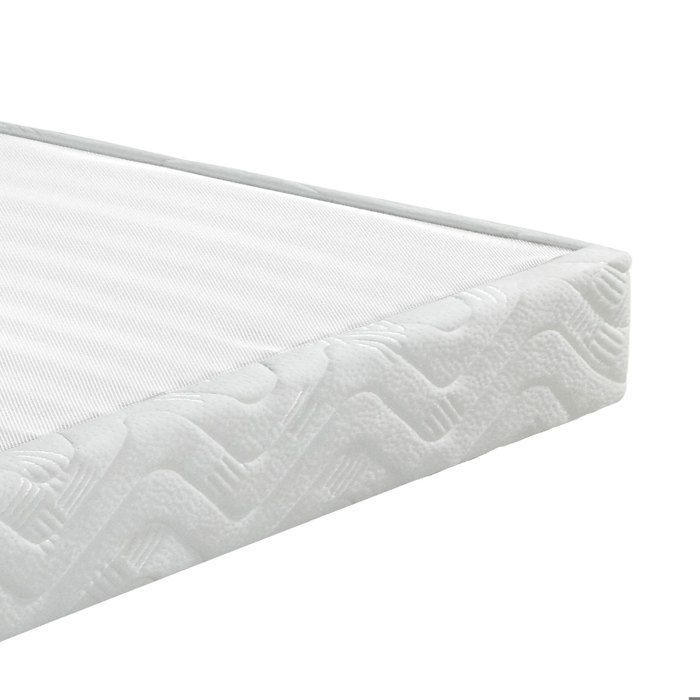 Gestoffeerde bedbodem - EBAC - Omega wit - 36 latten van meerlaags materiaal - 4 brede latten - 140x190 cm