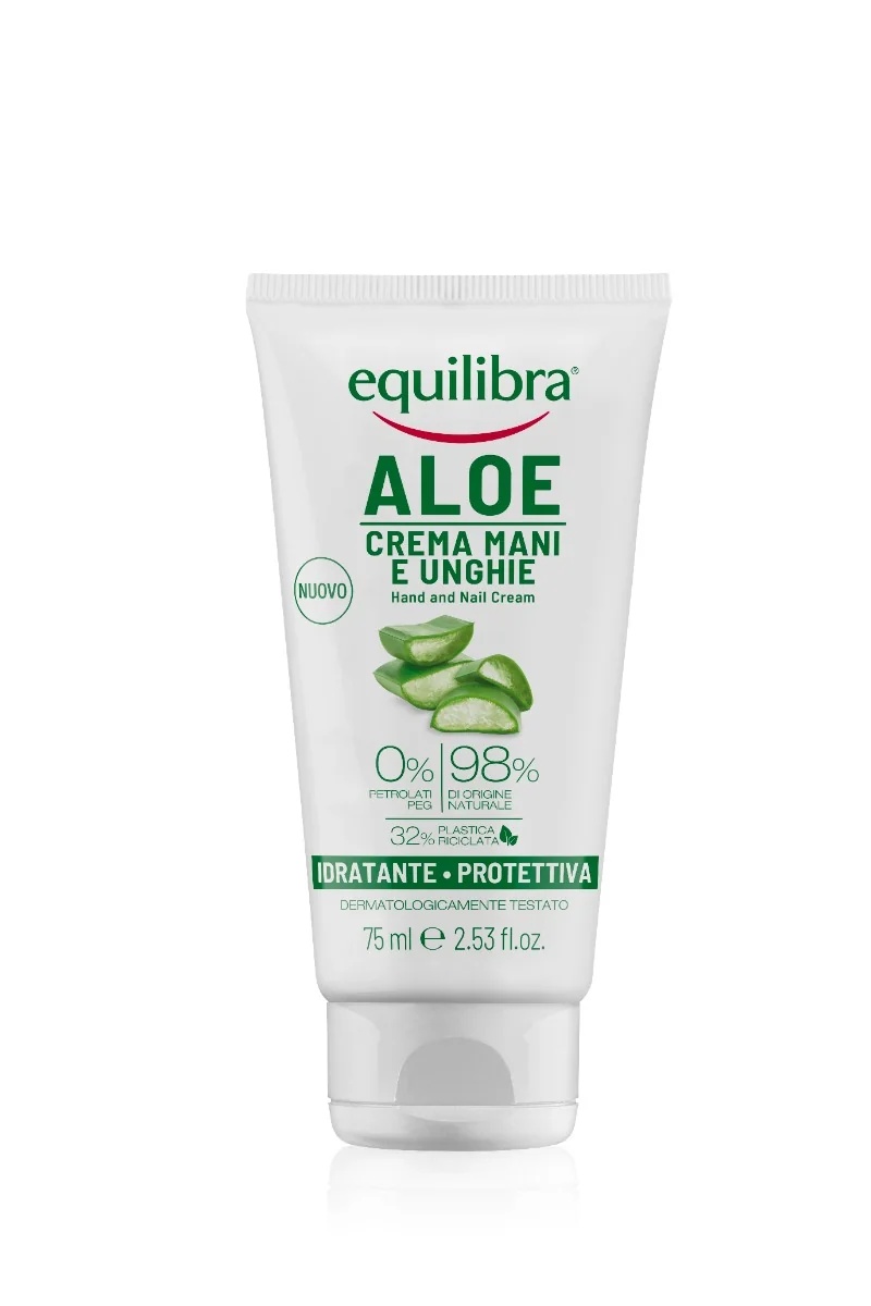 EQUILIBRA Equilibra handset met aloë vera 100% plantaardige zeep 100 g + nagelcrème 75 ml